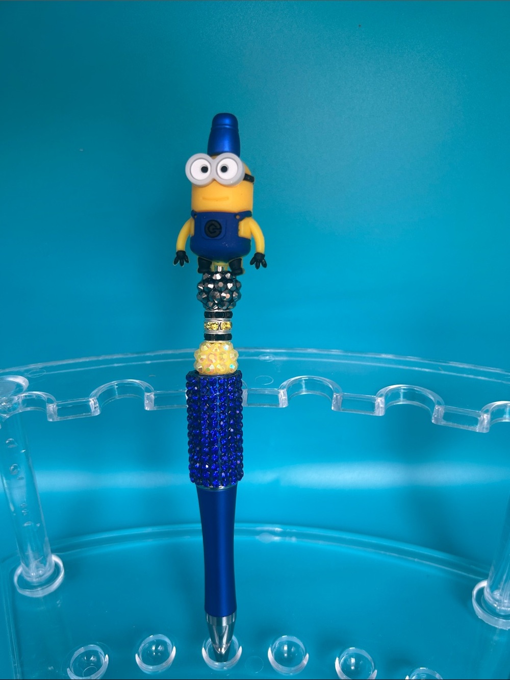 Blue Minion Character Pen for Kids Toys - Decorative Writing Pen